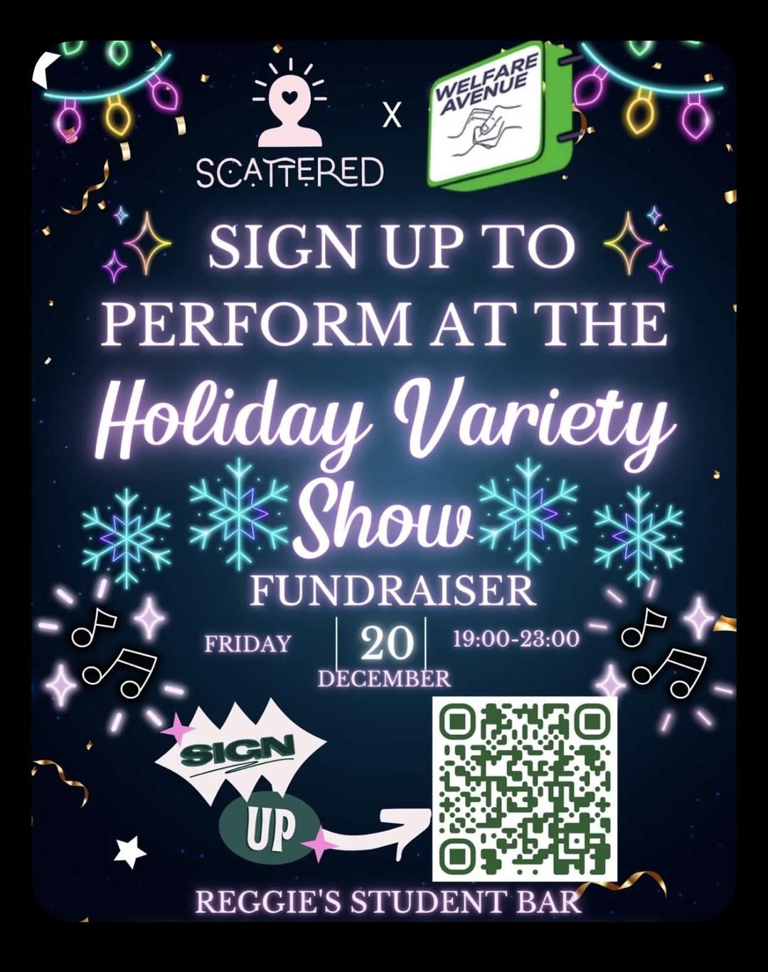 Holiday Variety Show, with Scattered