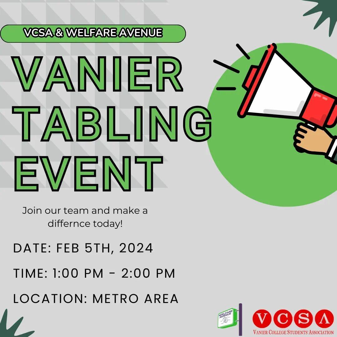Vanier Tabling Day